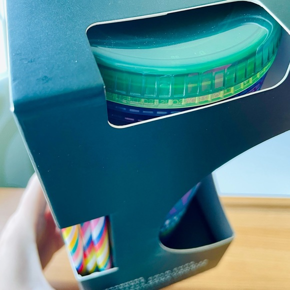 Starbucks Fluorescent Positivity Reusable Cold Cup Rainbow straws gift set of 5 - Picture 7 of 10